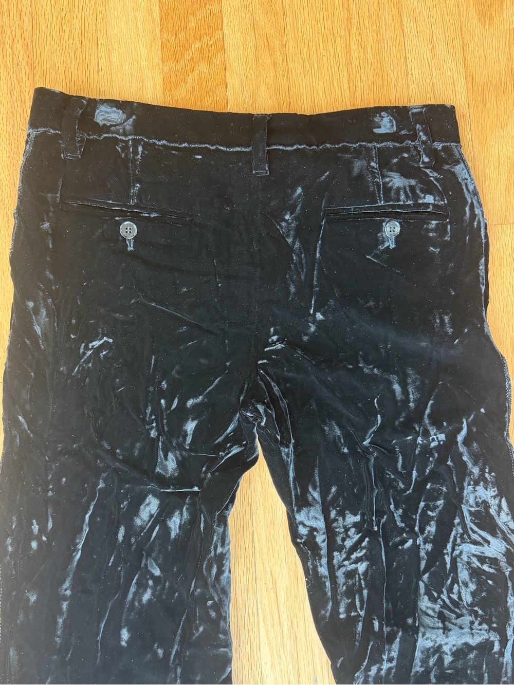 Dolce & Gabbana Black Velvet Flare Trousers - Picture 7 of 11